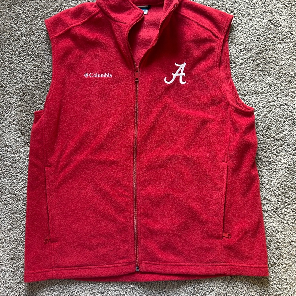 Columbia Vibrant Red Fleece Vest